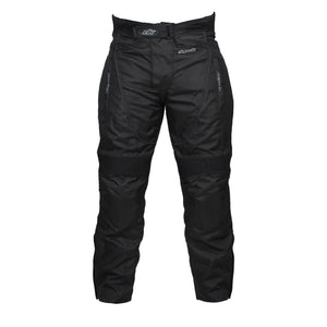 RKSPORTS 2121 WATERPROOF MOTORBIKE MOTORCYCLE BLACK MENS TEXTILE  TROUSERS