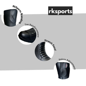 LV11 Motorcycle Black Leather Water Resistant Motorbike Winter Racing Boots