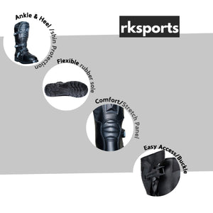 KIDS MOTORCYCLE OFF ROAD NEW MOTOCROSS MX BLACK LEATHER BOOTS