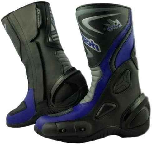 Bottes de moto de course en cuir RK Sports Lv14