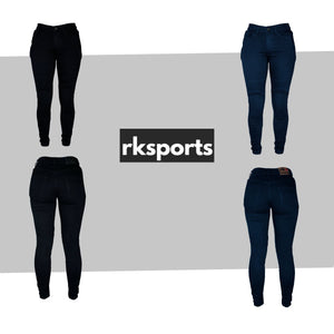 RKSport Ladies Motorcycle Motorbike Denim Trousers Jeans with protective Lining