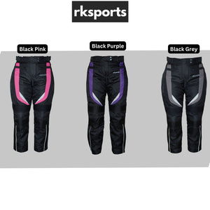 Rksports Ladies 737 Motorcycle Motorbike Waterproof Textile Trouser CE
