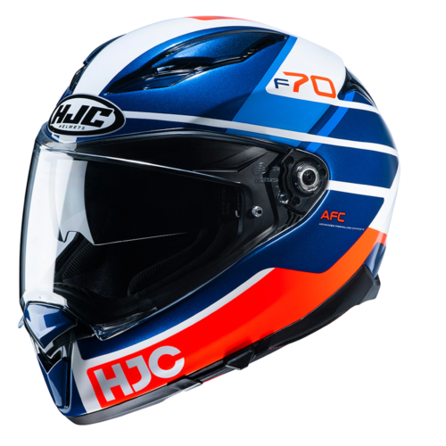 HJC F70 Motorcycle Motorbike Helmet Tino Blue Red White