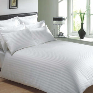 T200 Thread Count, 80/20 Rich Stripe Bed Linen Duvet Covers - 1cm Stripe 130/70