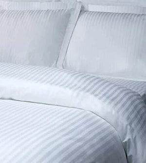 T200 Thread Count, 80/20 Rich Stripe Bed Linen Duvet Covers - 1cm Stripe 130/70