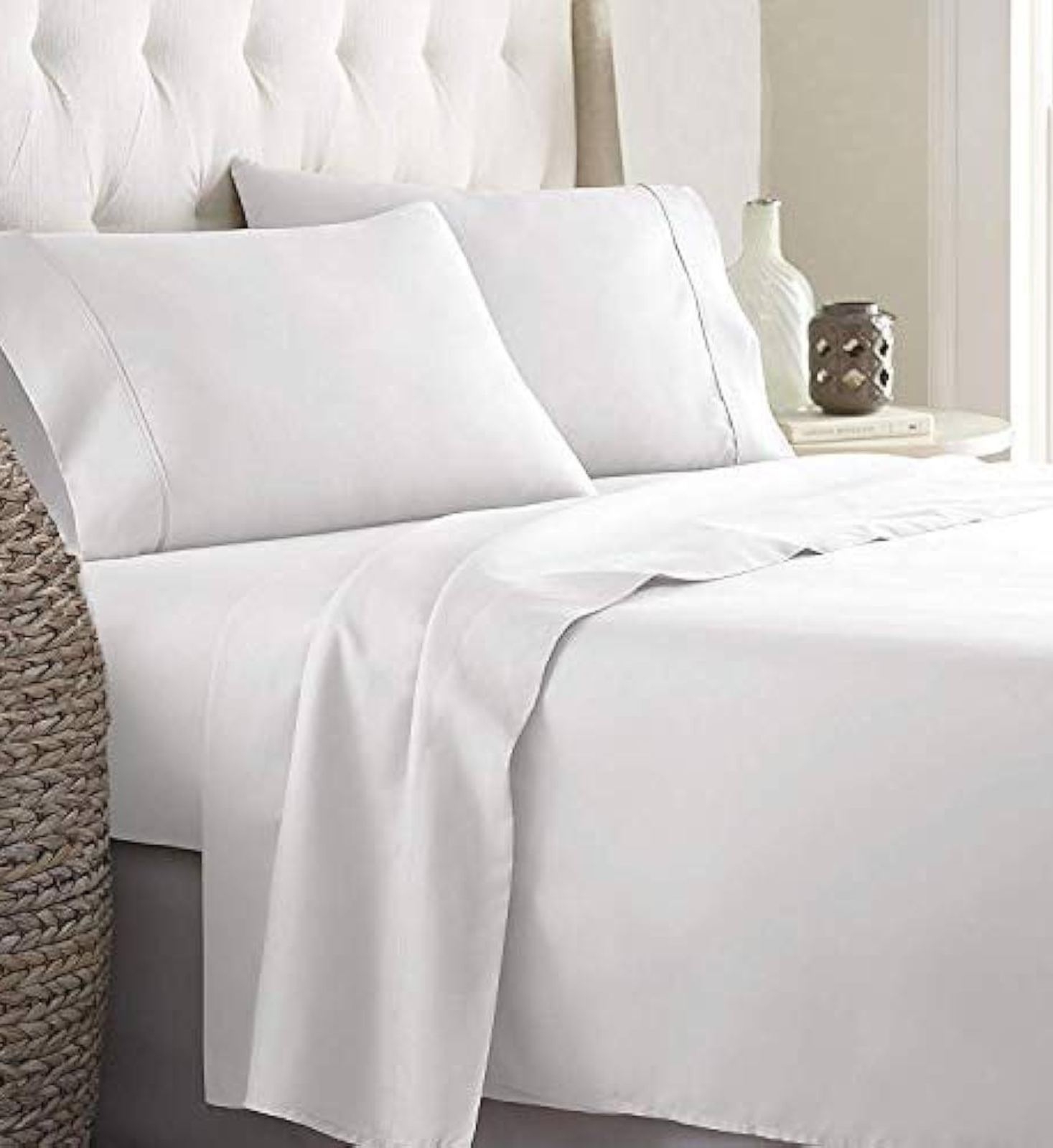 Cotton-Rich Flat Sheets  Soft, Durable and Easy Care Clearance sale TC200 80/20!