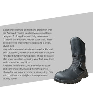 IXS TB2 Leather Motorcycle Boots – Waterproof & All-Weather Touring boot