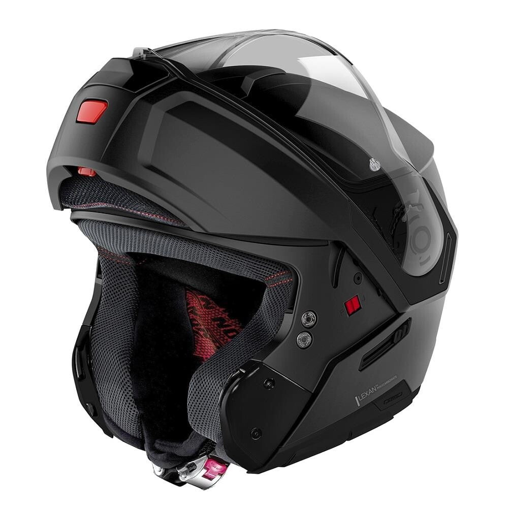 Nolan N90-3 Driller N-Com Modular Flip Front Motorcycle Helmet Black Red