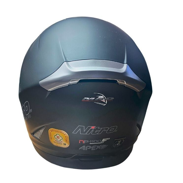Nitro apex mat black helmet