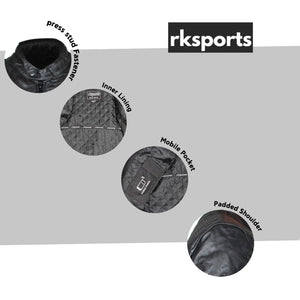 Rksports Mens Style 04 jacket Matt  Leather Motorcycle Armoured  Jacket