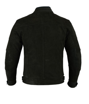 Rksports Mens Style 09 jacket black Leather Motorcycle Armoured  Jacket