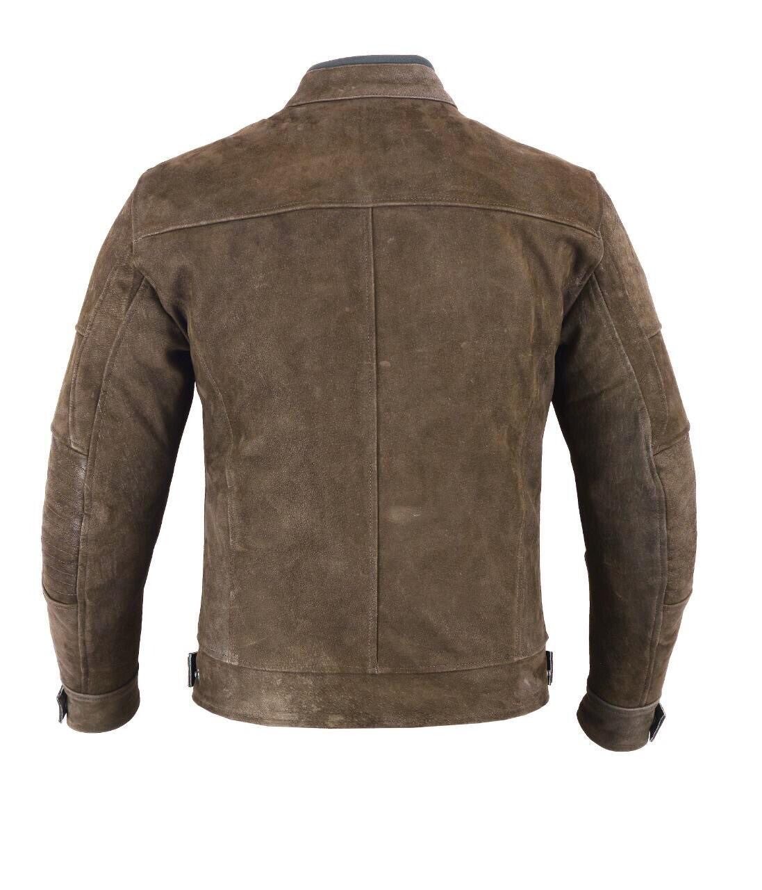 Rksports Mens Style 09 jacket black Leather Motorcycle Armoured  Jacket