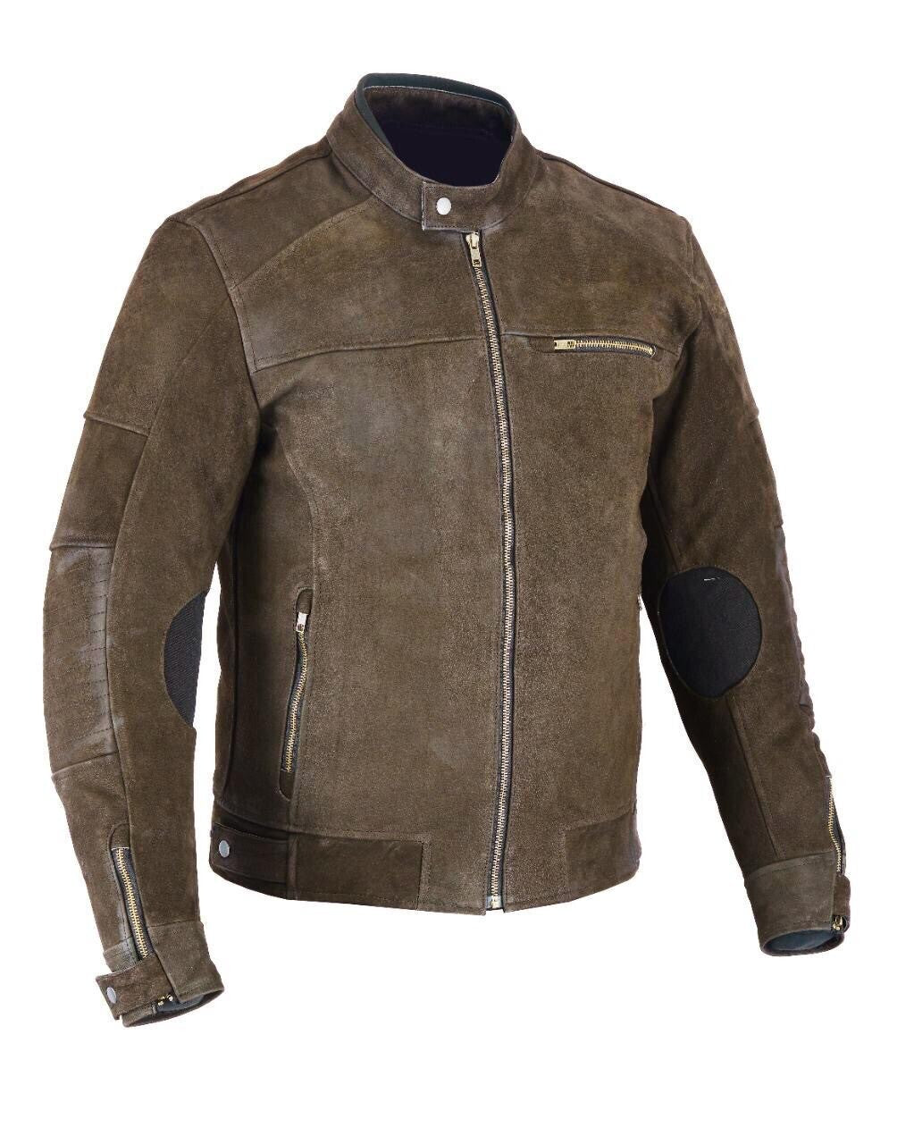 Rksports Mens Style 09 jacket black Leather Motorcycle Armoured  Jacket