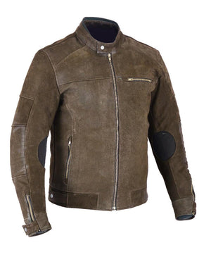 Rksports Mens Style 09 jacket black Leather Motorcycle Armoured  Jacket