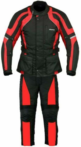 RKSports 1509 Motorbike Waterproof Red Suit Combination Trousers +Jacket CE Men