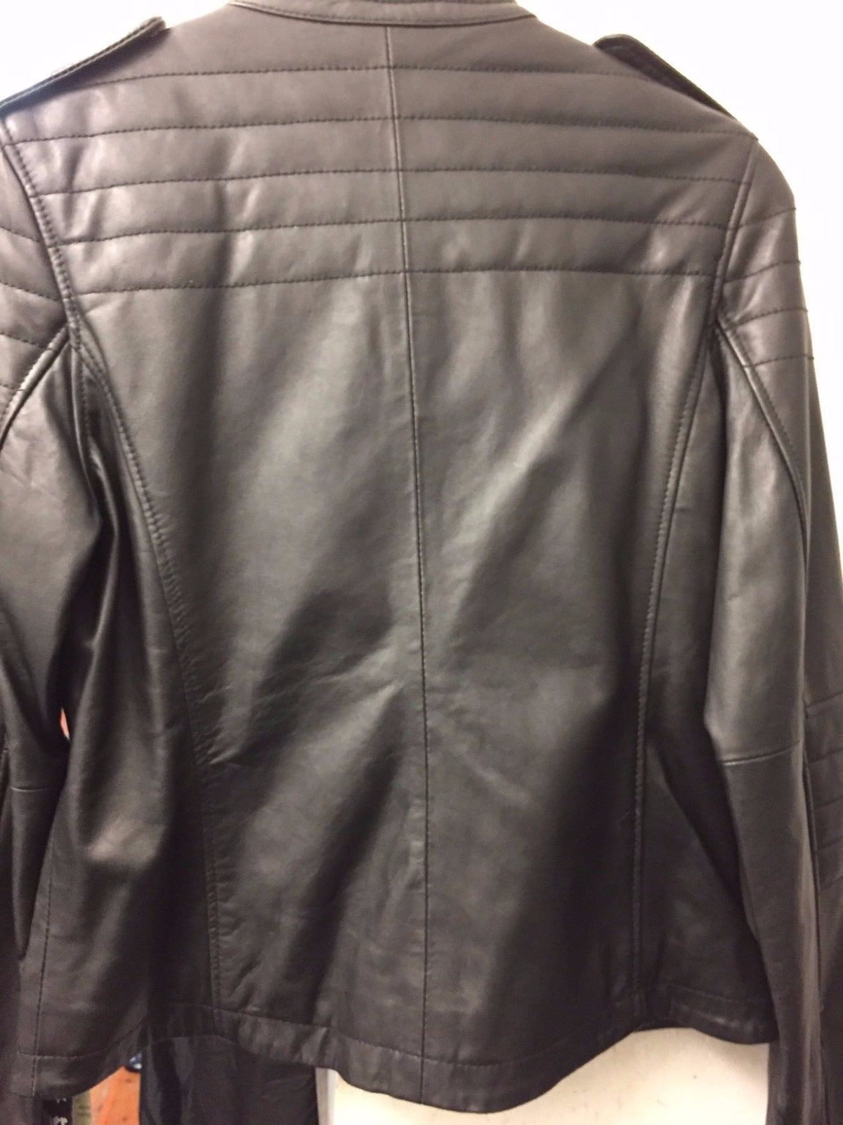 Ladies Casual Fashion Leather Black Jacket STYLE 102