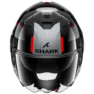 Shark OXO Sikter Flip Front Helmet (Black|Silver|Red)