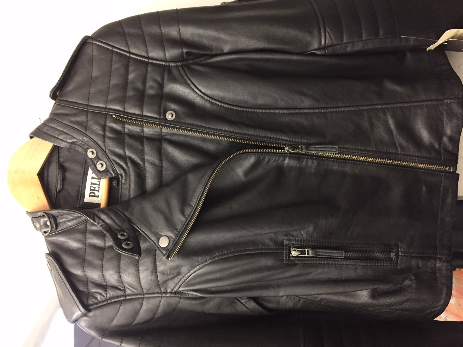 Ladies Casual Fashion Leather Black Jacket STYLE 102