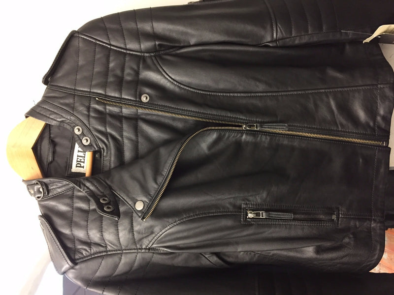 Ladies Casual Fashion Leather Black Jacket STYLE 102