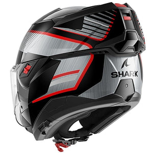 Shark OXO Sikter Flip Front Helmet (Black|Silver|Red)