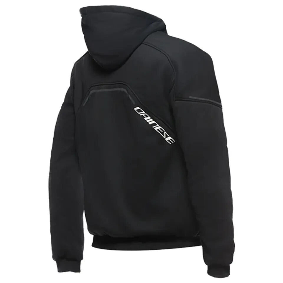 DAINESE DAEMON-X SAFETY MOTORCYCLE MOTORBIKE HOODIE HOODED TOP 948 BLACK WHITE