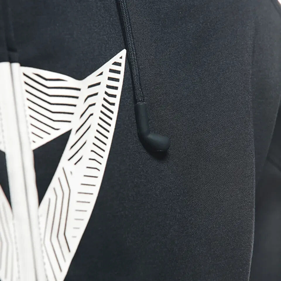 DAINESE DAEMON-X SAFETY MOTORCYCLE MOTORBIKE HOODIE HOODED TOP 948 BLACK WHITE