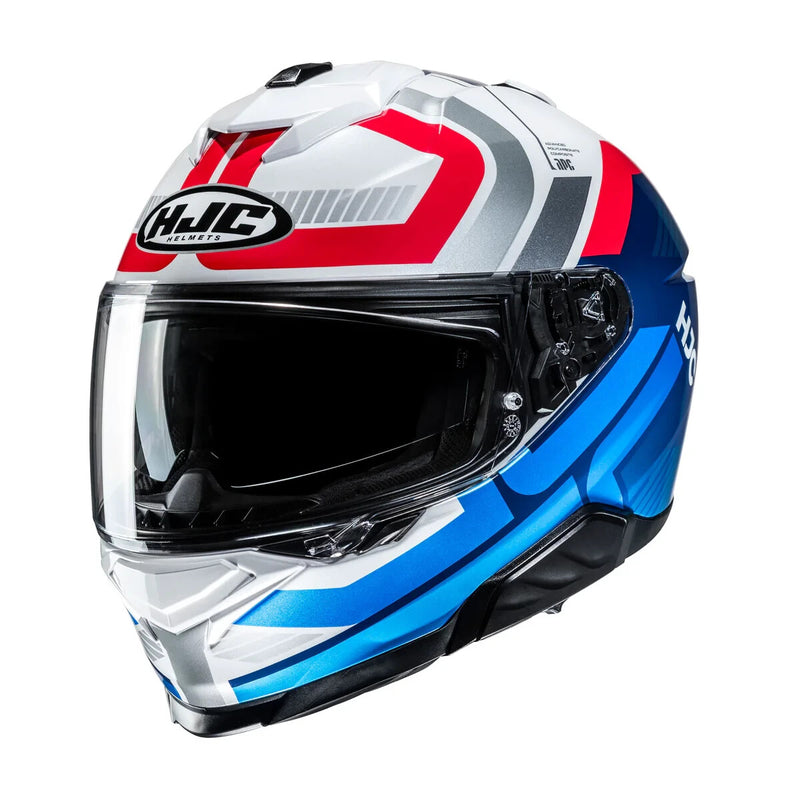 HJC i91 Bina MC21 White / Blue / Red Motorcycle Motorbike Helmet