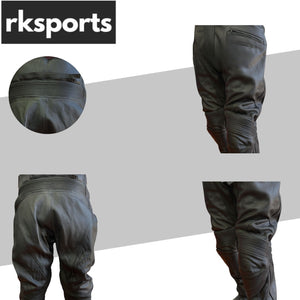 Rksports Mens 1590 Motorcycle Motorbike Leather Trouser