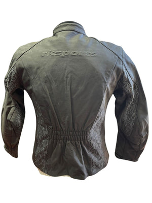 RK Sports Ladies Cowhide Leather Motorcycle Jacket – Durable & Stylish