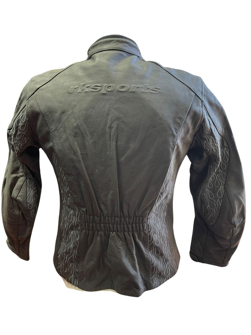 RK Sports Ladies Cowhide Leather Motorcycle Jacket – Durable & Stylish