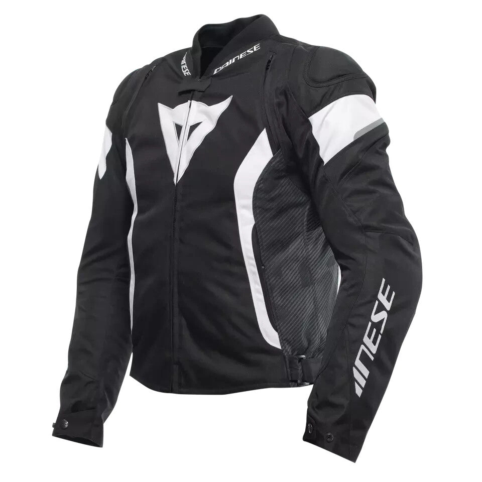 Motorcycle Jacket D-Synth 350 Man Dainese AVRO 5 Black/White/Black