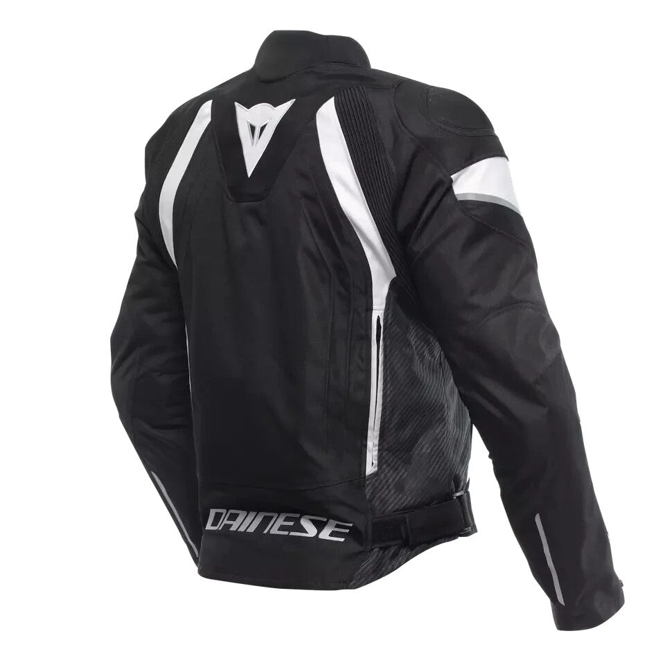 Motorcycle Jacket D-Synth 350 Man Dainese AVRO 5 Black/White/Black
