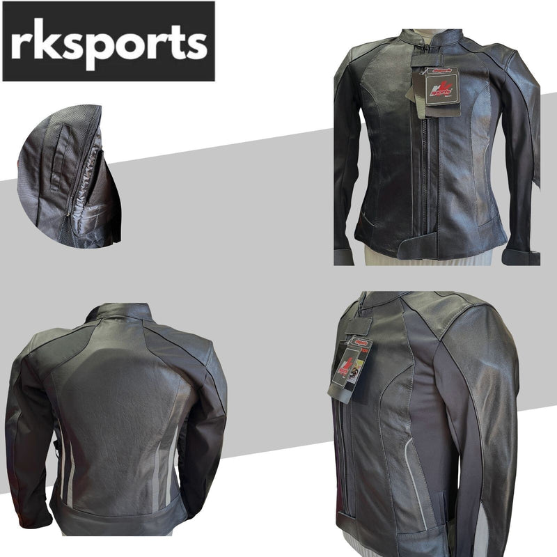 Blouson de moto en cuir RK Sports 1633