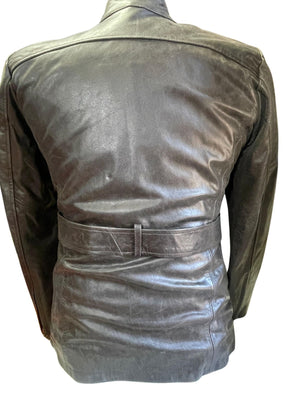 RK Sports Long Brown Ladies Leather motorbike Motorbike Motorcycle Jacket