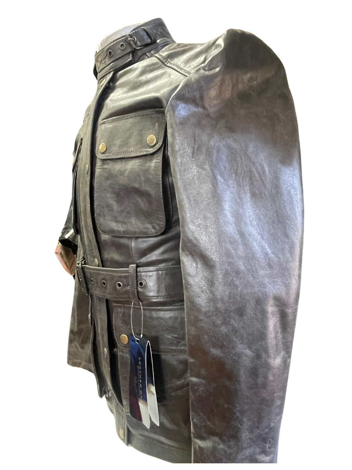 RK Sports Long Brown Ladies Leather motorbike Motorbike Motorcycle Jacket