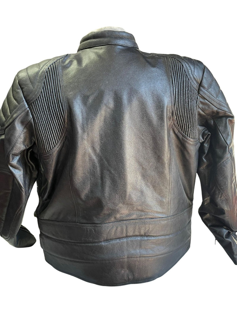 RK Sports Men Cowhide Leather Motorcycle Motorbike Jacket – Durable & Stylish