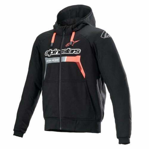 Alpinestars Chrome Ignition Tech Air Compatible Armoured Hoodie (Black/Red/Fluo)