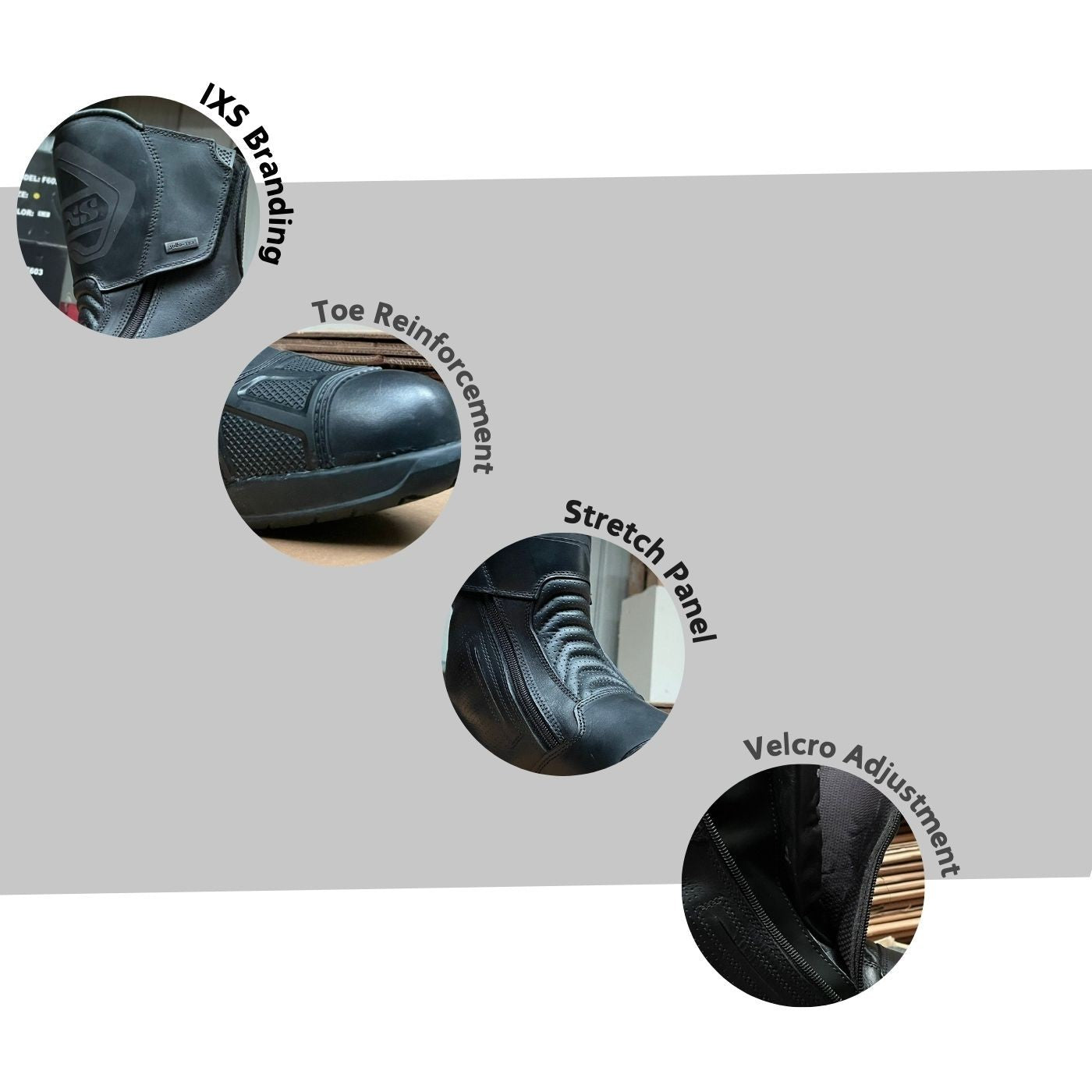 IXS TB111 Leather Motorcycle Boots – Waterproof & All-Weather Touring boot