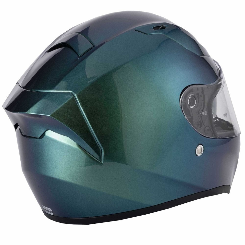 Vcan H128 Full-Face Helmet Motorcycle Gradient Green Blue