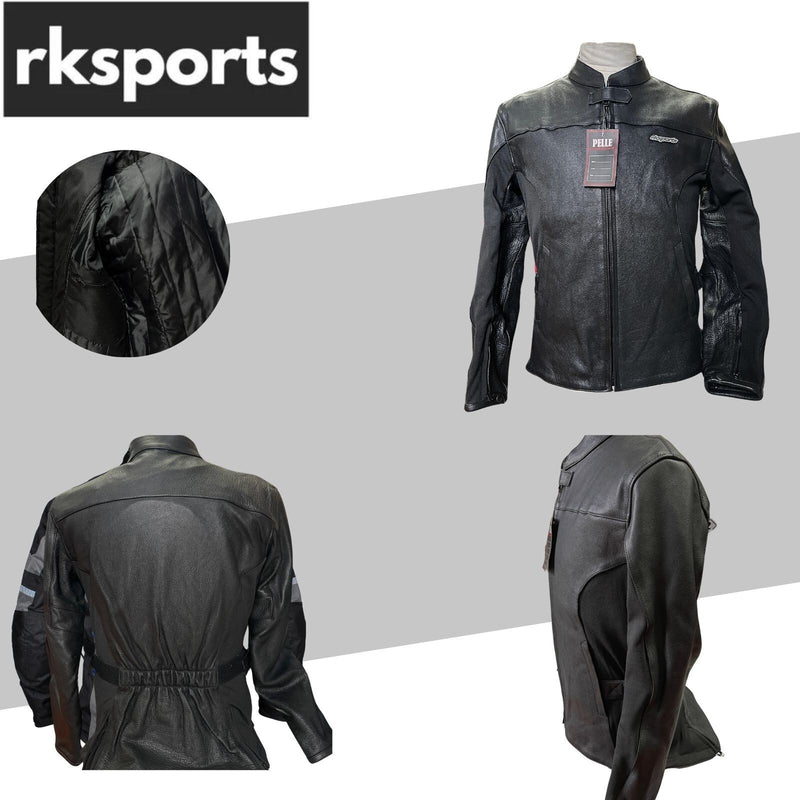 RKS ladies spin leather jacket  black colour