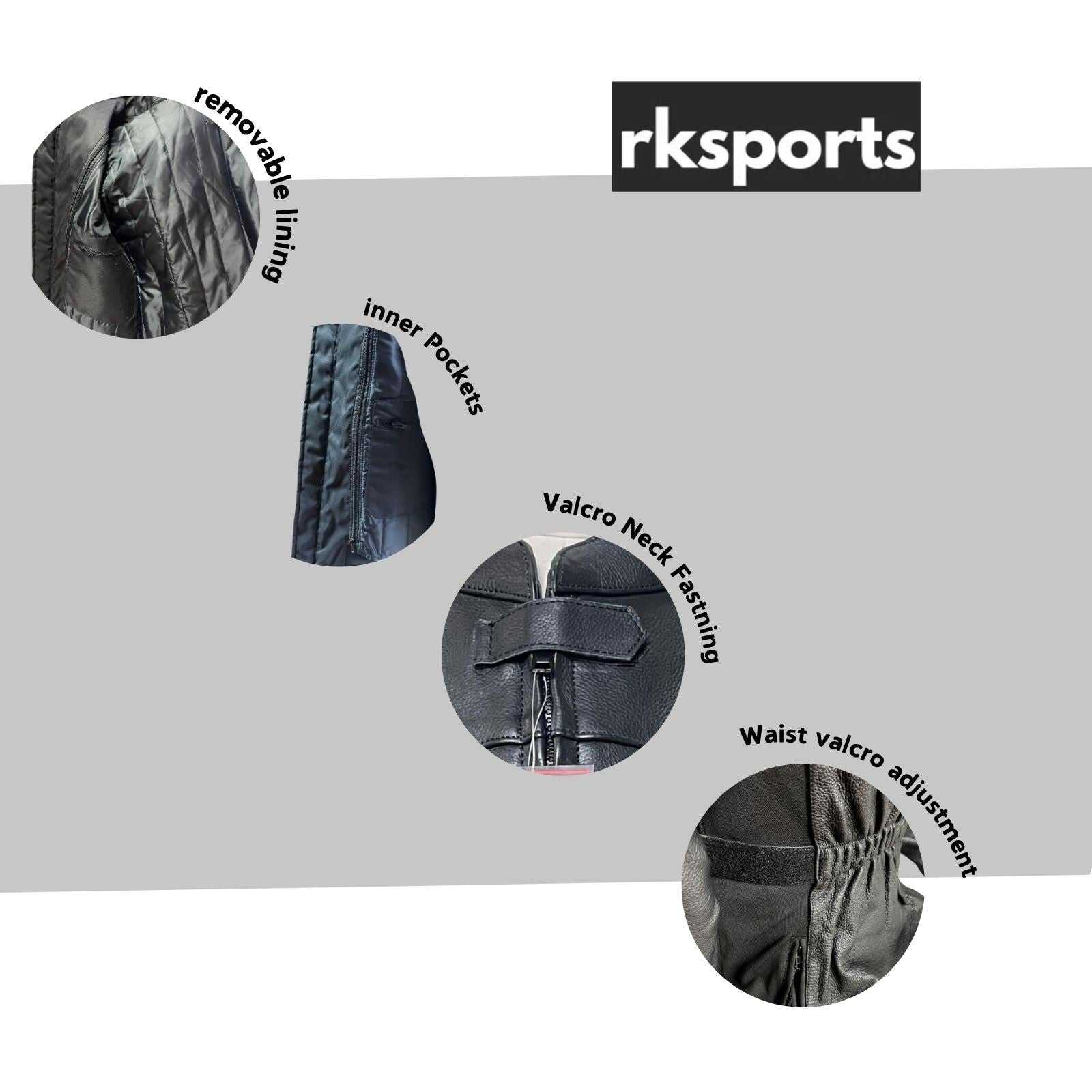 RKS ladies spin leather jacket  black colour