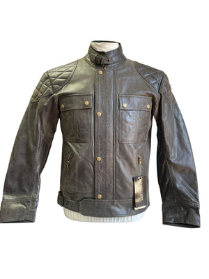 RK Sports  Brown Leather Motorcycle MotorbikeJacket – Premium Cowhide Leather