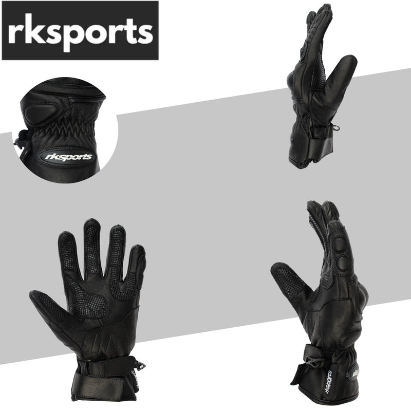 RKSports 560 Ladies Summer Motorcycle Gloves – Breathable Cowhide Leather