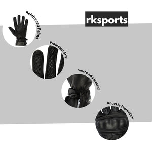 RKSports 560 Ladies Summer Motorcycle Gloves – Breathable Cowhide Leather