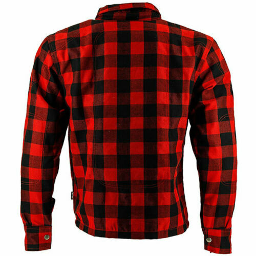 Richa Lumber Motorcycle Motorbike Textile Urban Street Shirt Black Red