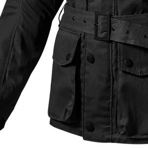 Revit Zircon Wax Twill Textile Waterproof Motorcycle Motorbike Jacket Black