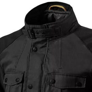 Revit Zircon Wax Twill Textile Waterproof Motorcycle Motorbike Jacket Black