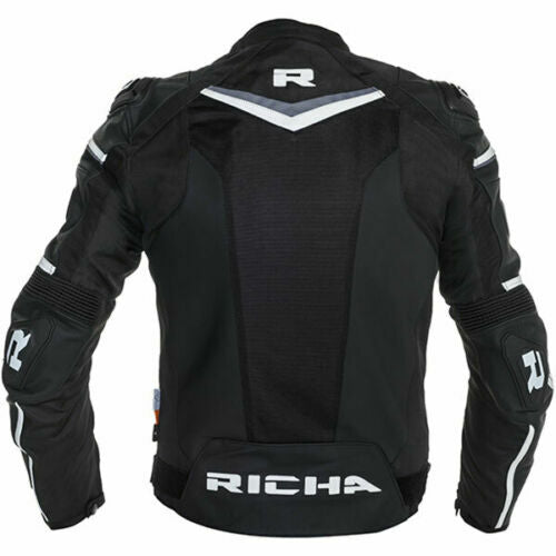 Richa Terminator Waterproof Thermal Motorbike Textile Jacket - Black / White