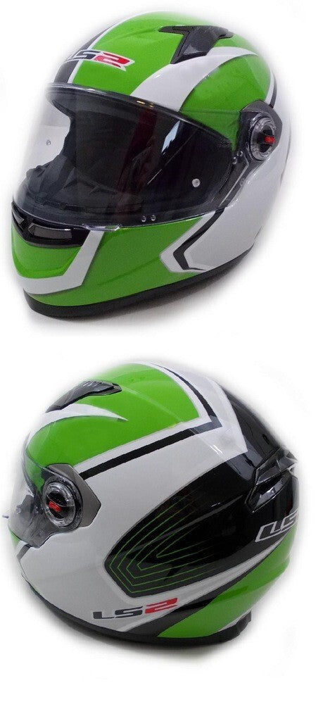 FULL FACE HELMET - FF351 CORSA (WHITE-GREEN) LS2