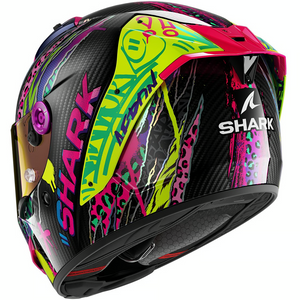 Shark Aeron Fawn Carbon Violet Yellow Full Face Sports Racing Motorcycle Helmet
